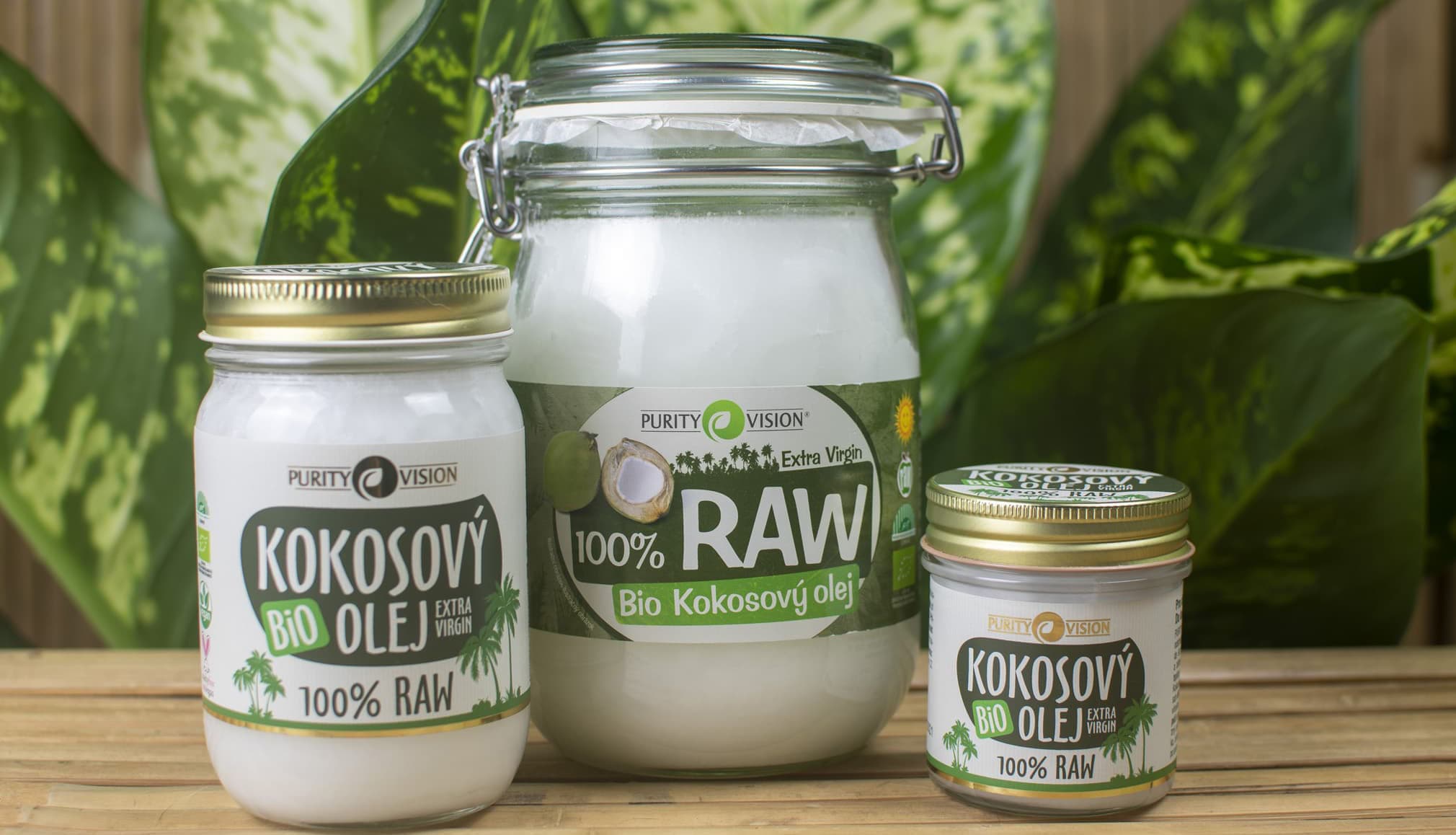 Purity Vision raw kokosový olej